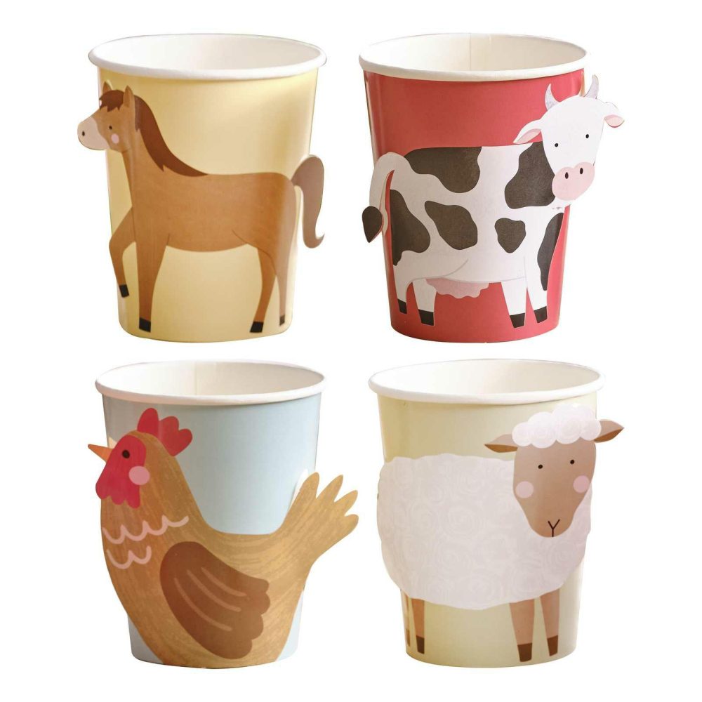 Paper Cups |   Farm Animals Paper Party Cups Paper Cups Paper Cups