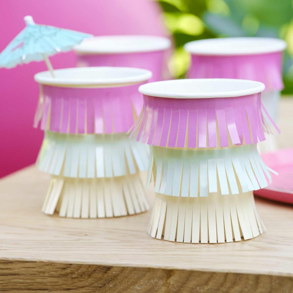 Paper Cups |   Hawaiian Tassel Fringe Paper Cups Paper Cups Paper Cups