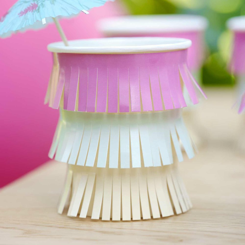 Paper Cups |   Hawaiian Tassel Fringe Paper Cups Paper Cups Paper Cups