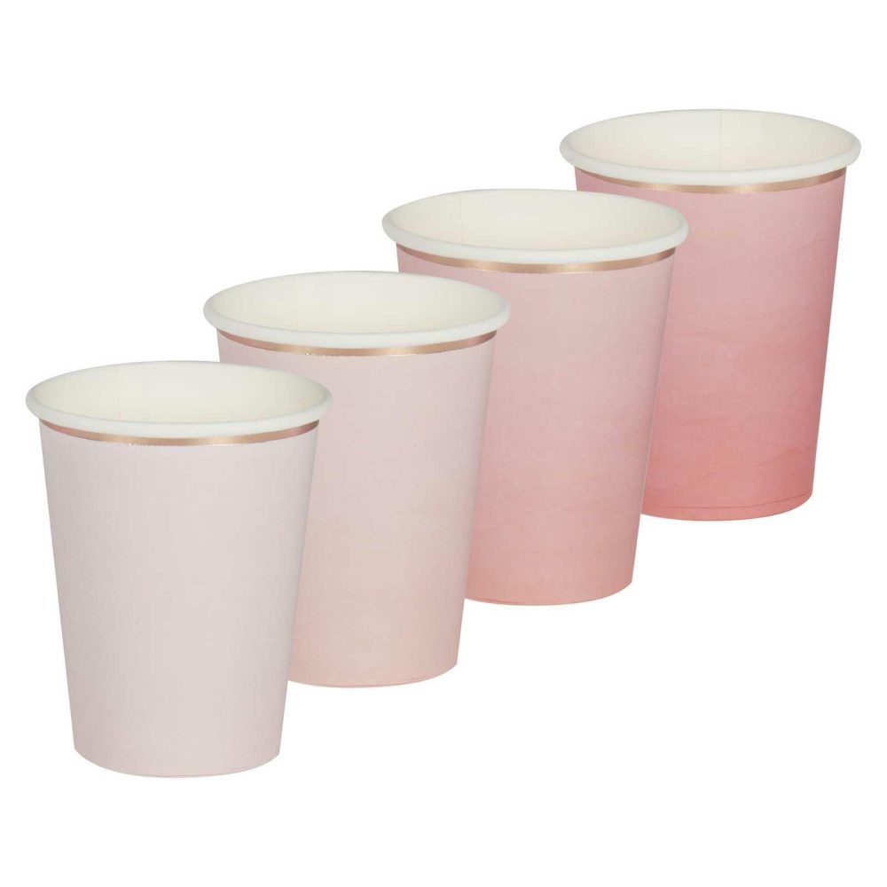 Paper Cups |   Ombre Pink Paper Cups Paper Cups Paper Cups