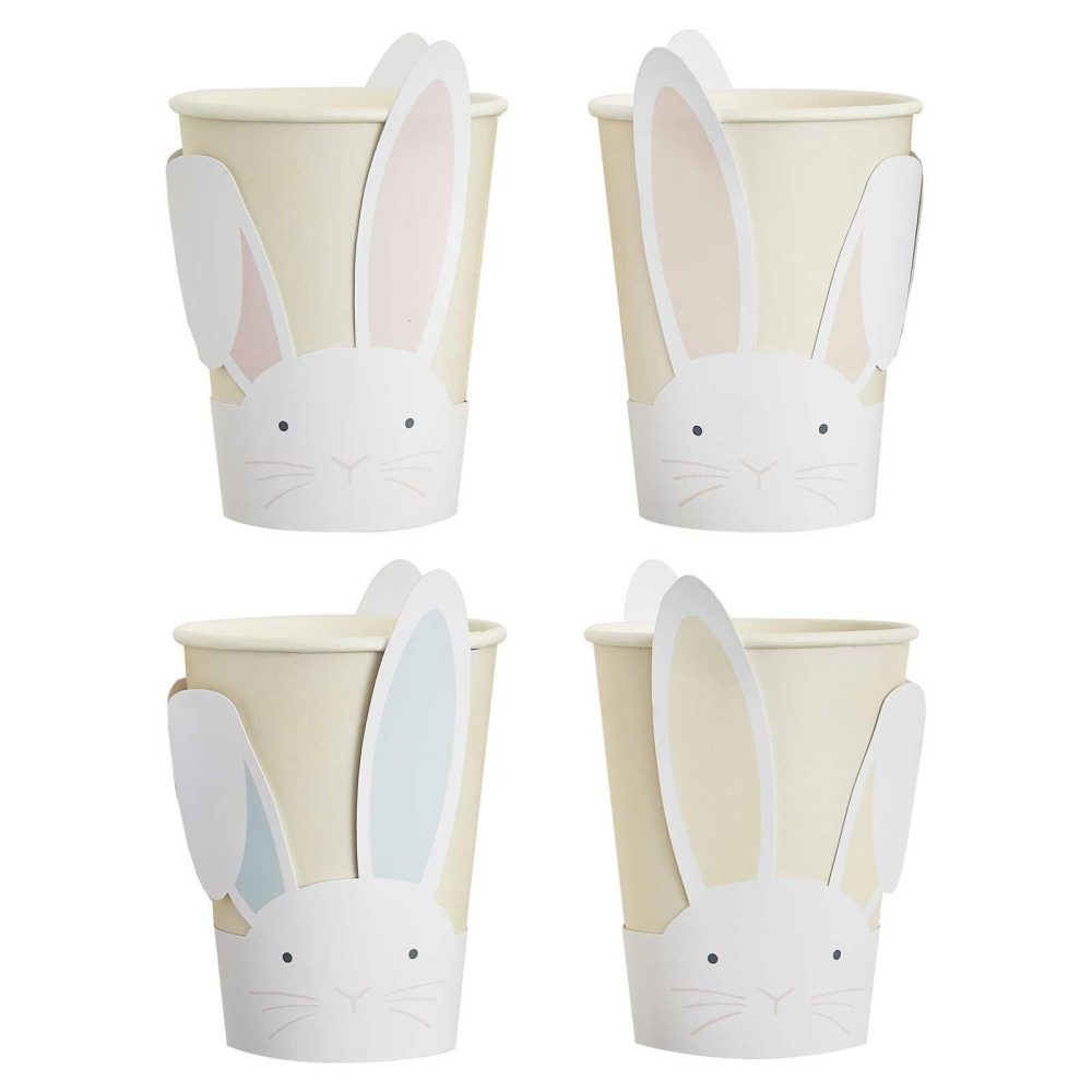 Paper Cups |   Pastel Easter Bunny Paper Cups Party Tableware Paper Cups