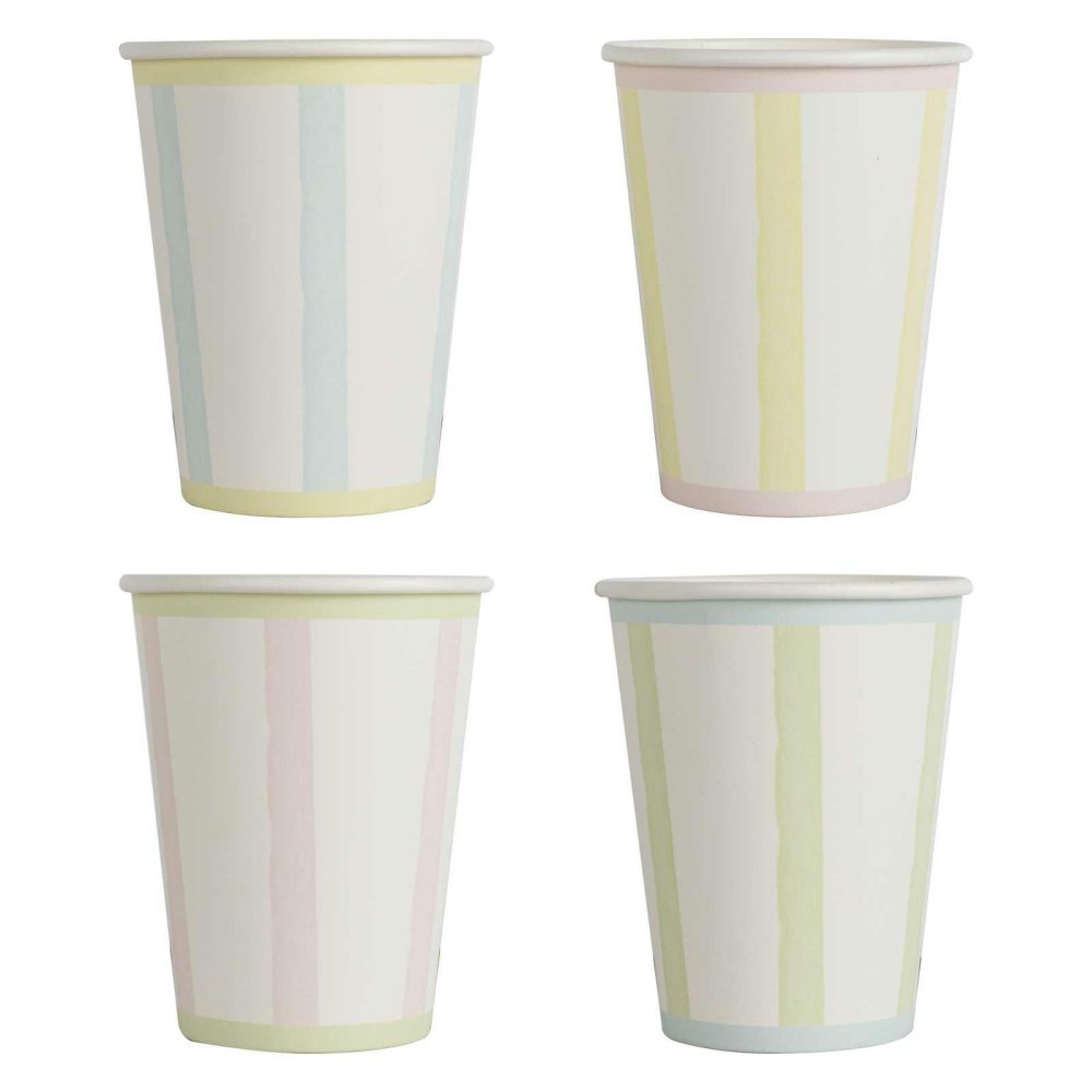 Paper Cups |   Pastel Stripe Paper Cups Paper Cups Paper Cups