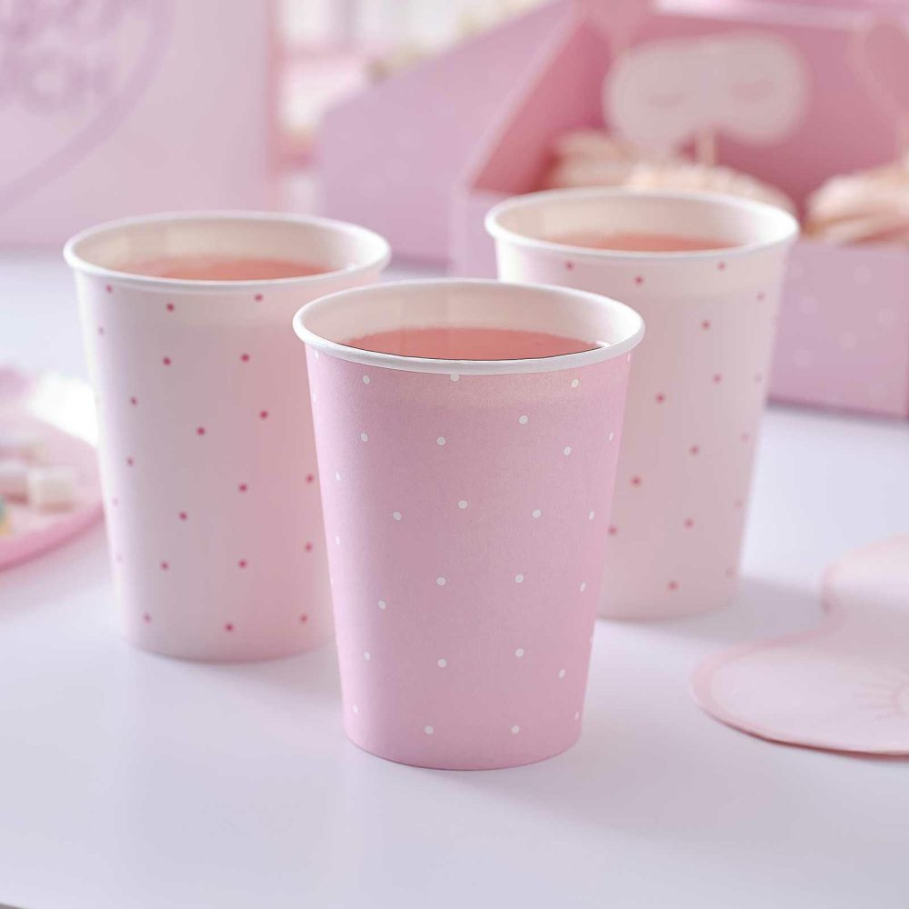 Paper Cups |   Pink Polka Dot Paper Cups Paper Cups Paper Cups