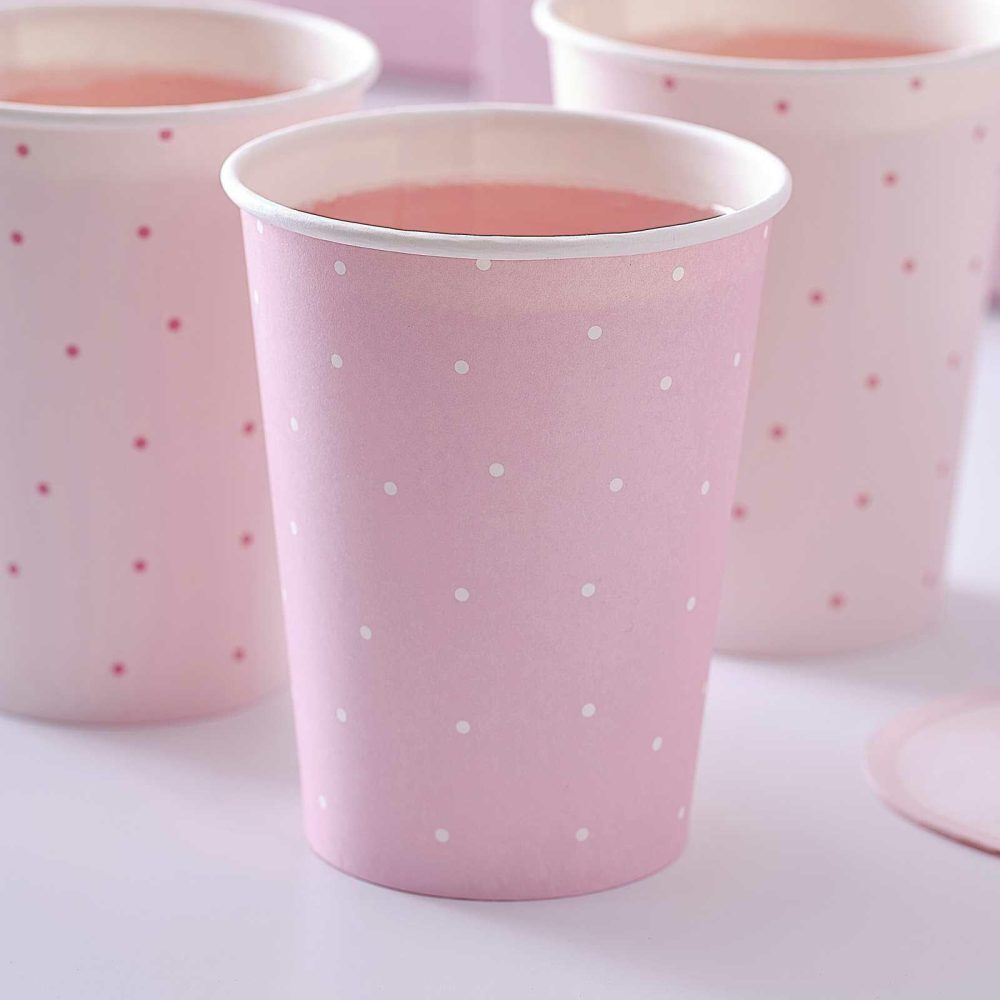 Paper Cups |   Pink Polka Dot Paper Cups Paper Cups Paper Cups