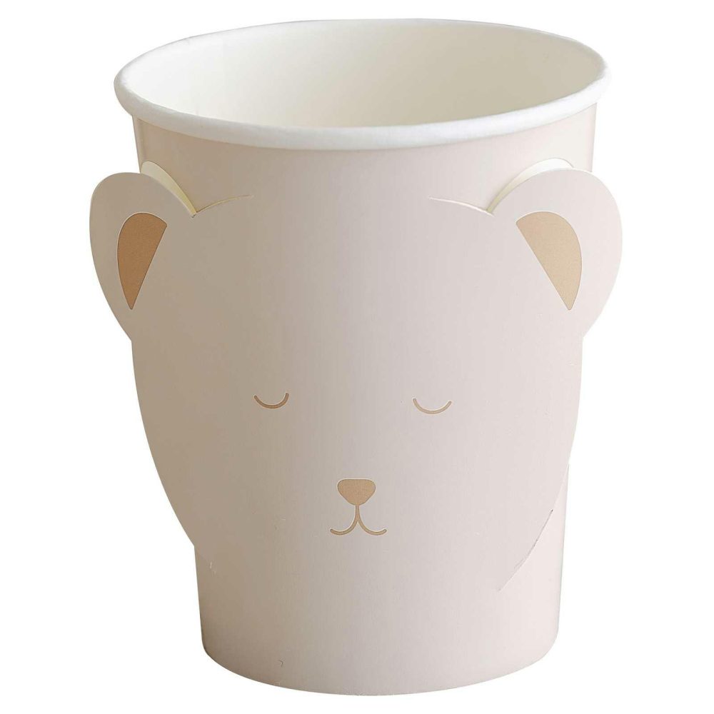 Paper Cups |   Pop Out Teddy Bear Baby Shower Cups Paper Cups Paper Cups