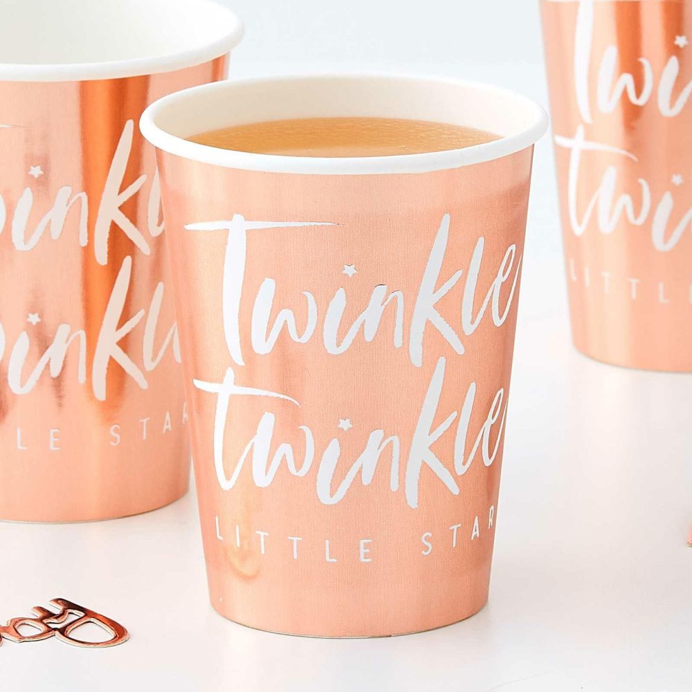 Paper Cups |   Rose Gold Foiled Paper Cups Paper Cups Paper Cups