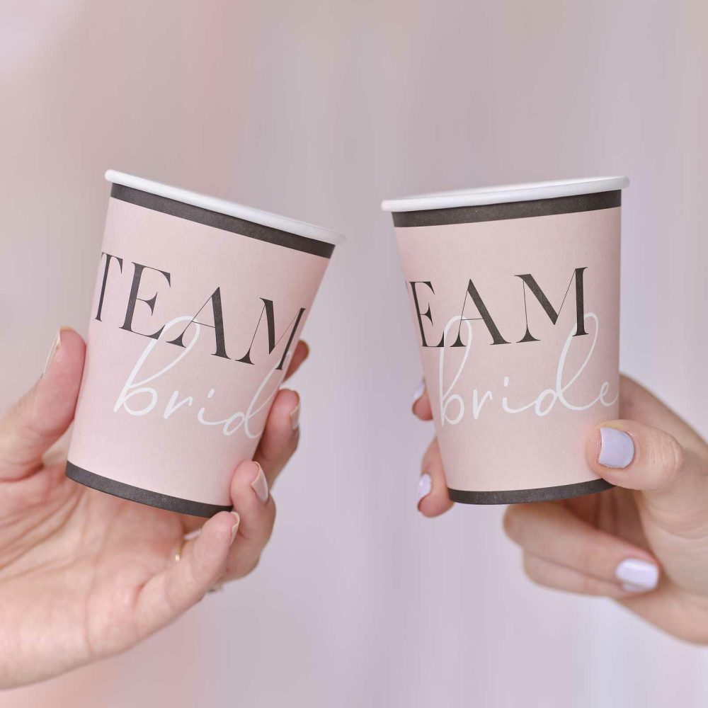 Paper Cups |   Team Bride Bachelorette Party Paper Cups Paper Cups Paper Cups