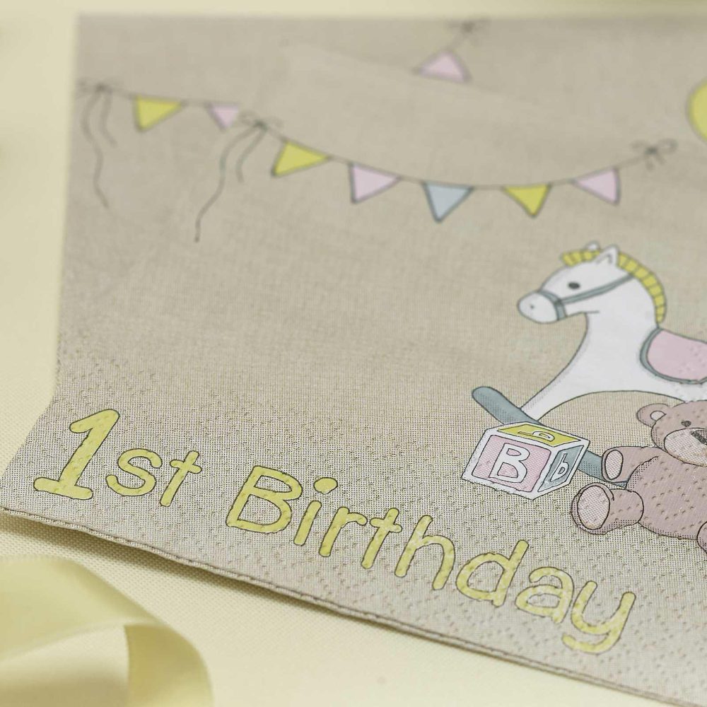 Paper Napkins |   1St Birthday Napkins – Rock-A-Bye Paper Napkins Paper Napkins