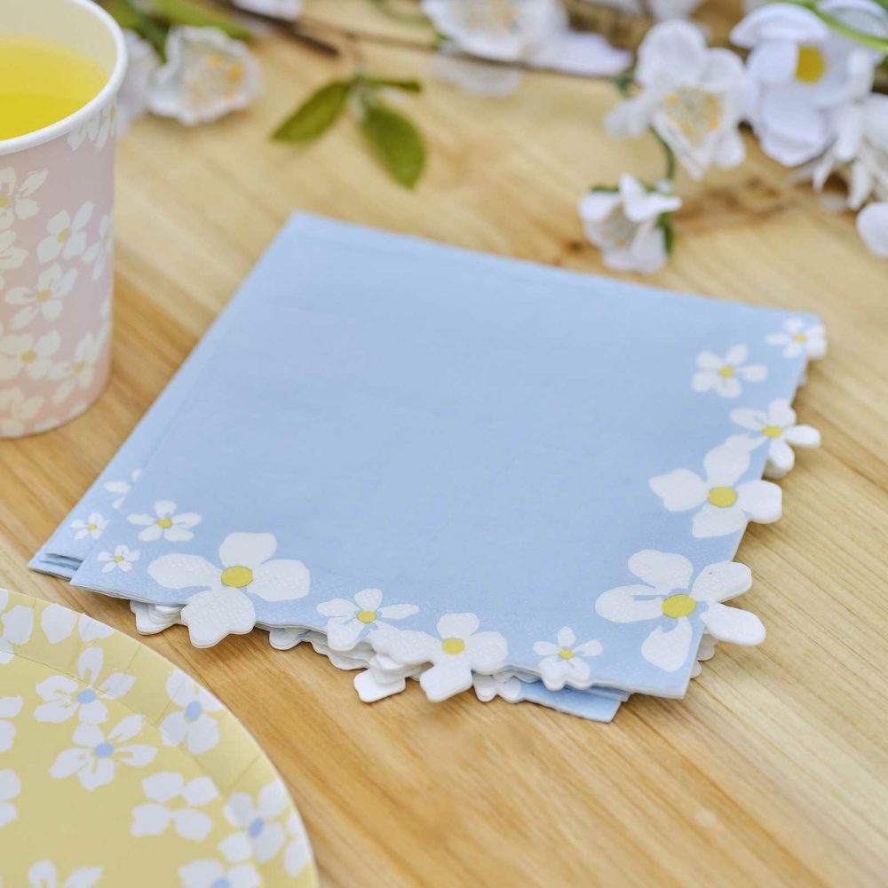 Paper Napkins |   Flower Edge Floral Napkins Paper Napkins Paper Napkins