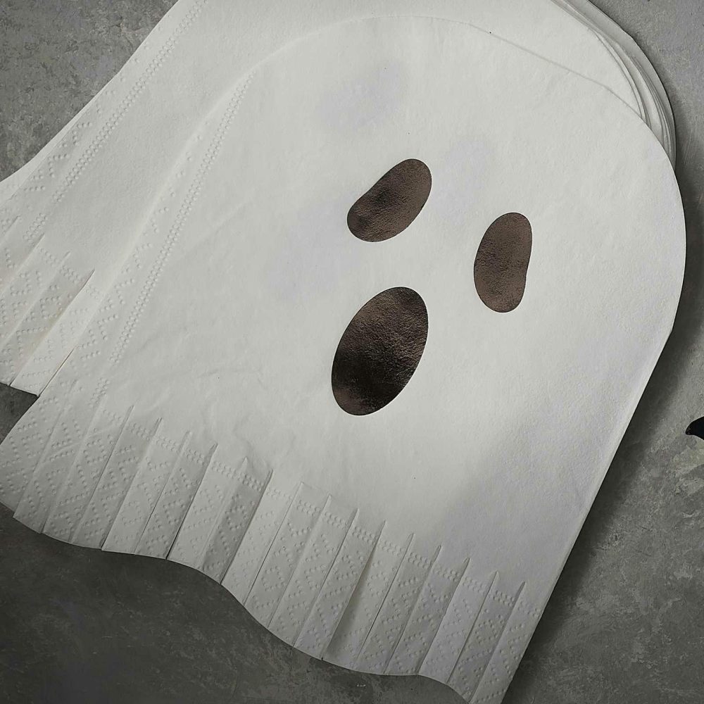 Paper Napkins |   Ghost Fringe Paper Halloween Napkins Paper Napkins Paper Napkins