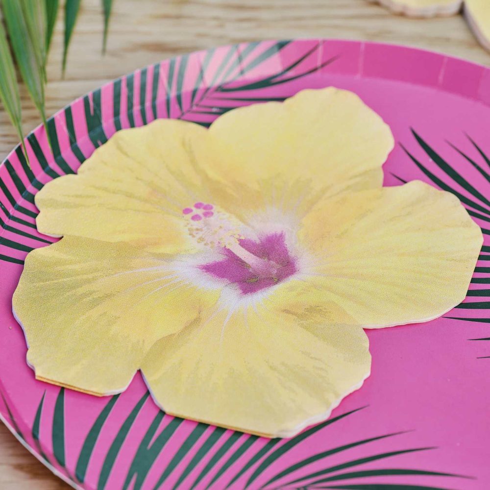 Paper Napkins |   Hawaiian Tiki Tropical Flower Paper Party Napkins Paper Napkins Paper Napkins