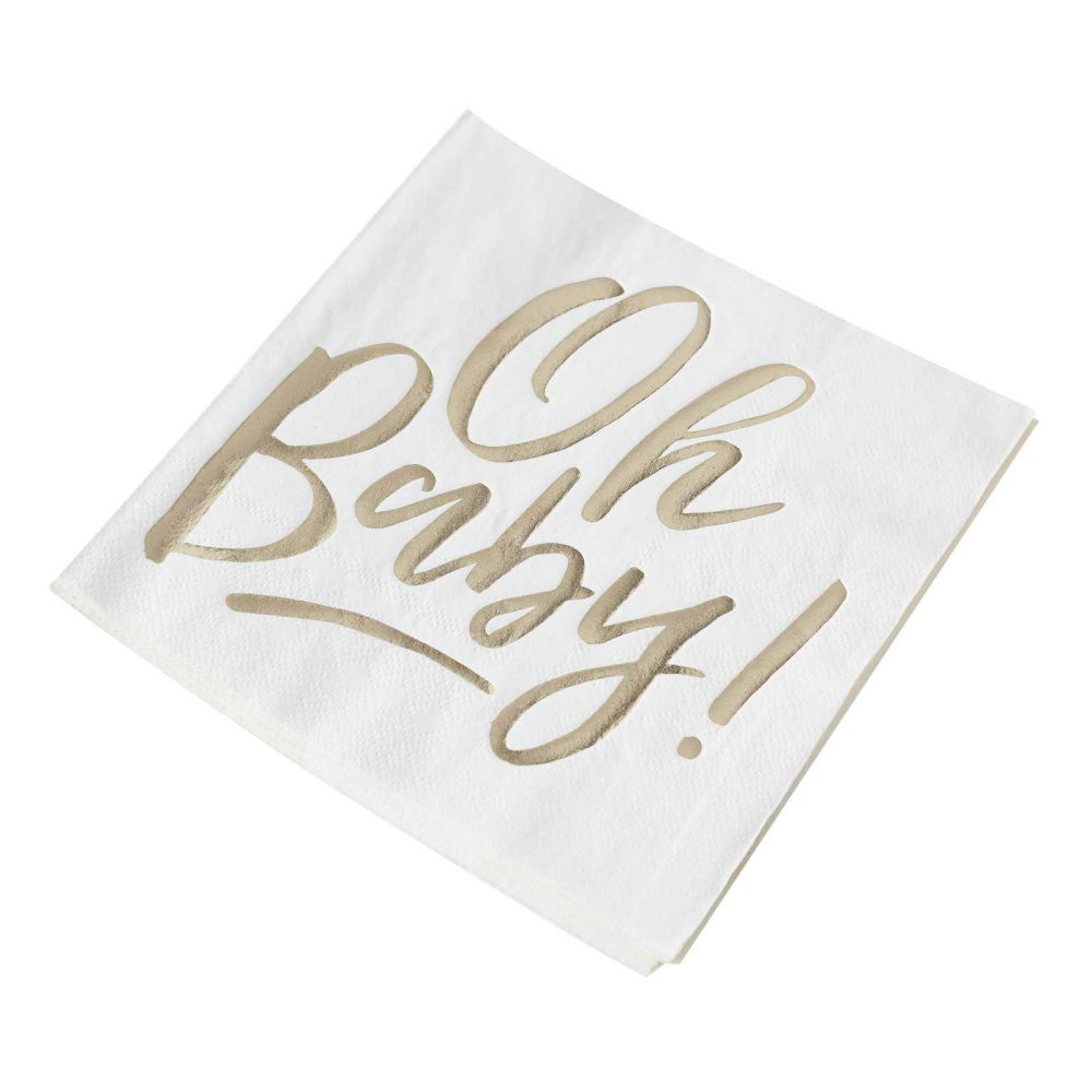 Paper Napkins |   Oh Baby! Baby Shower Napkins Paper Napkins Paper Napkins