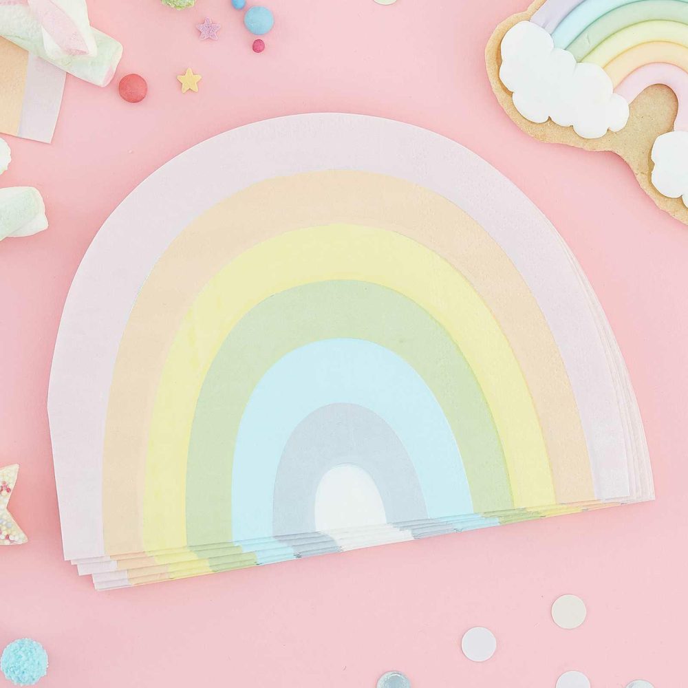 Paper Napkins |   Pastel Rainbow Napkins Paper Napkins Paper Napkins