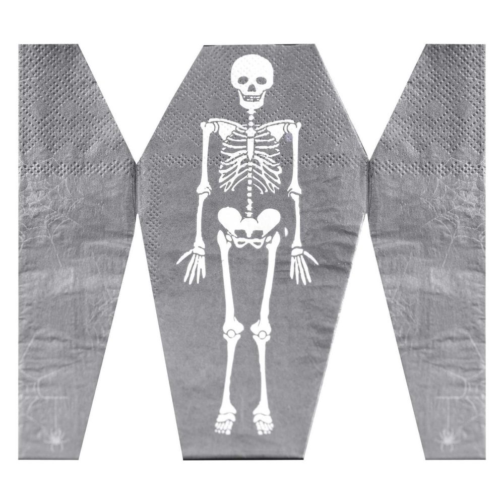 Paper Napkins |   Pop Out Skeleton Coffin Paper Halloween Napkins Paper Napkins Paper Napkins