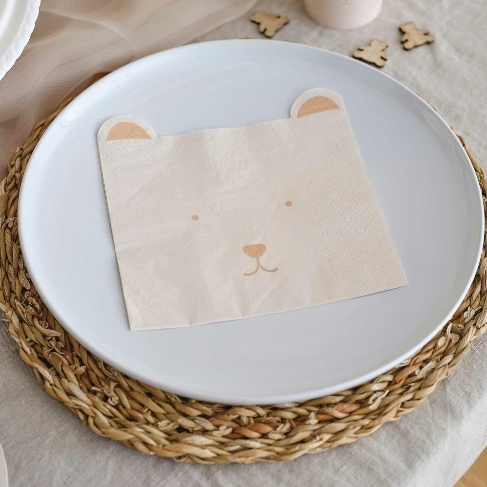 Paper Napkins |   Teddy Bear Baby Shower Napkins Paper Napkins Paper Napkins