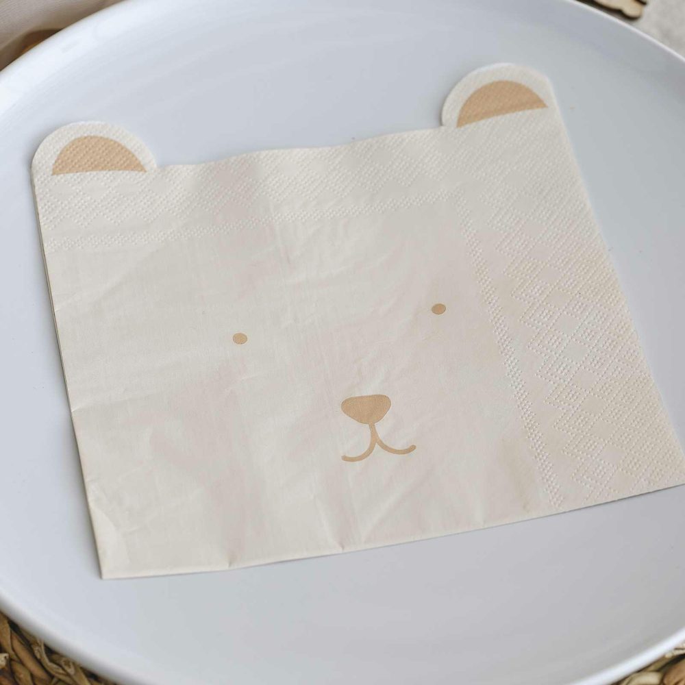 Paper Napkins |   Teddy Bear Baby Shower Napkins Paper Napkins Paper Napkins