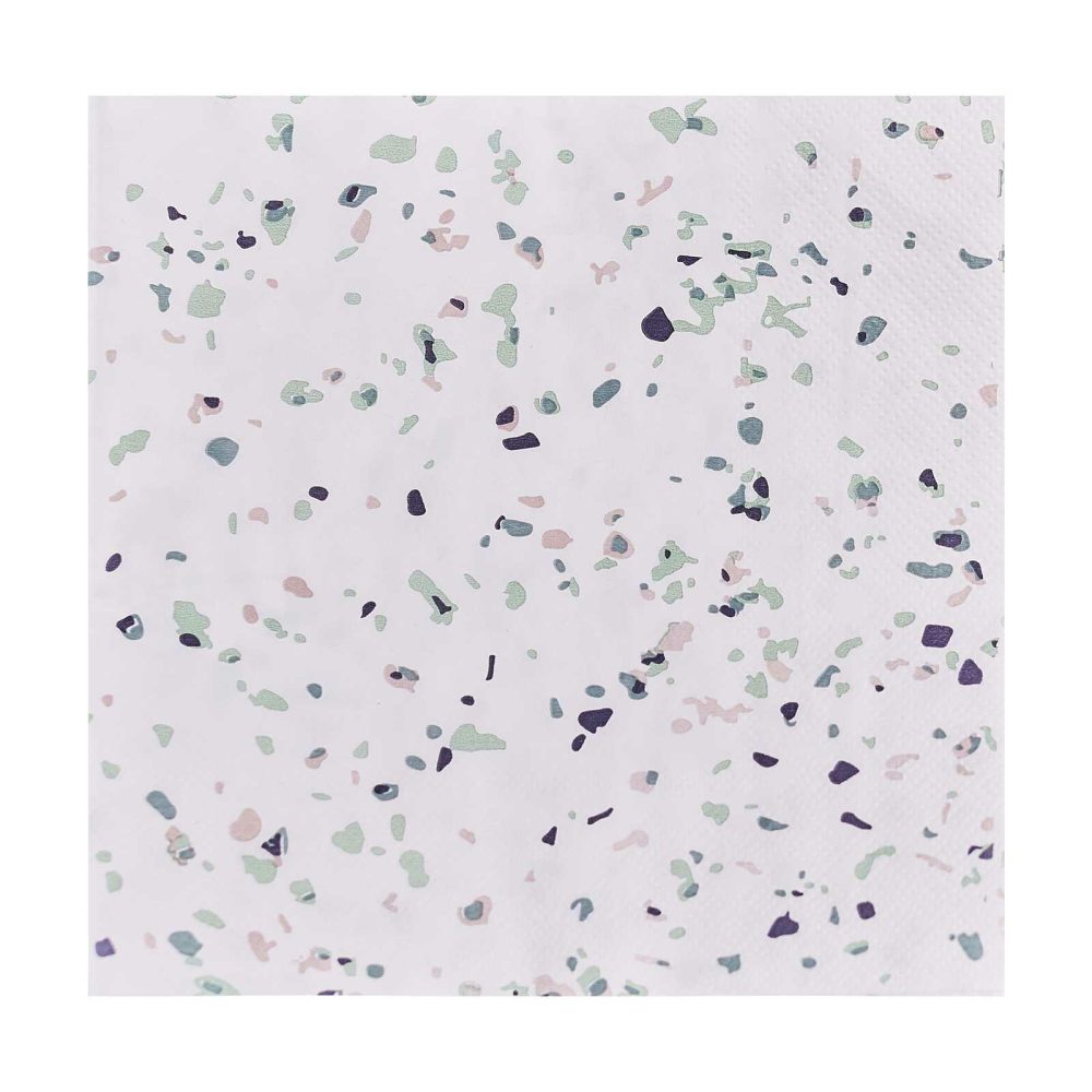 Paper Napkins |   Terrazzo Print Paper Napkins Paper Napkins Paper Napkins