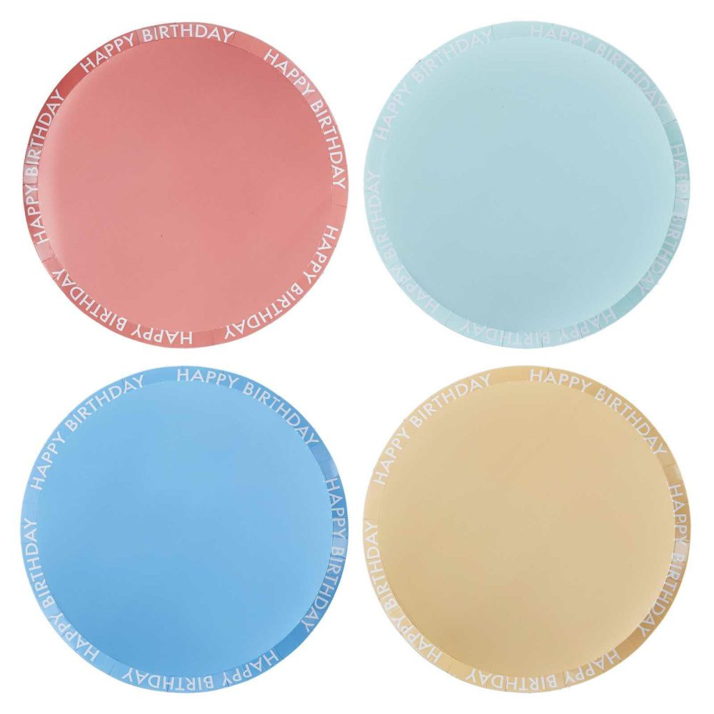 Paper Plates |   Brights Happy Birthday Paper Plates Paper Plates Paper Plates