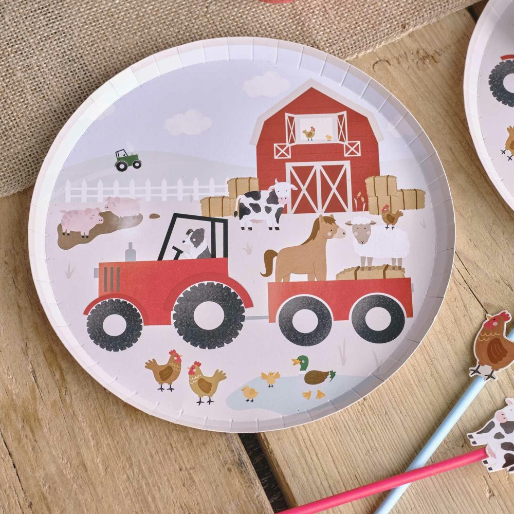 Paper Plates |   Farm Animals Paper Party Plates Paper Plates Paper Plates