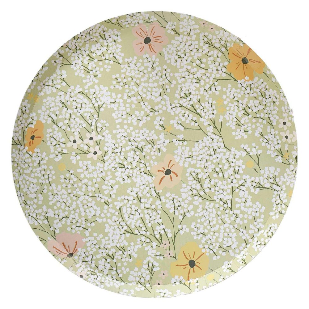 Paper Plates |   Floral Baby Shower Plates Paper Plates Paper Plates