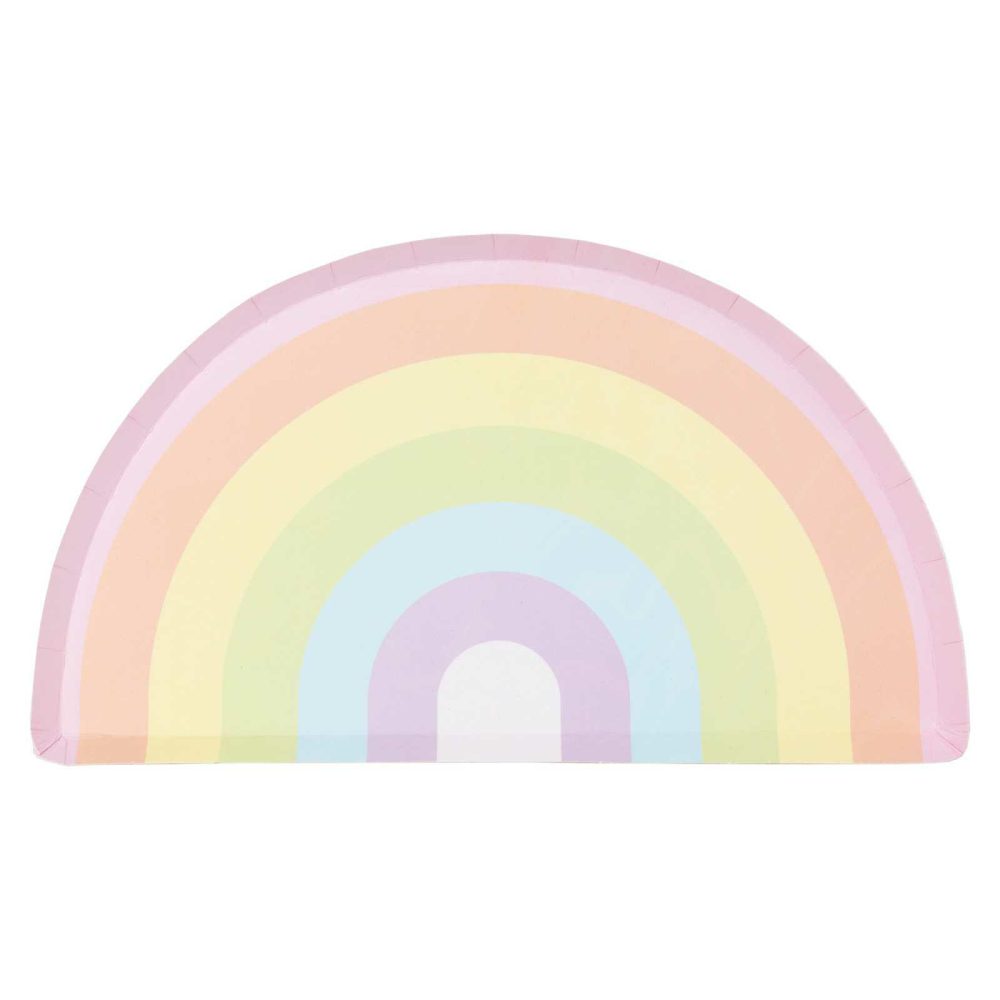 Paper Plates |   Pastel Rainbow Plates Paper Plates Paper Plates