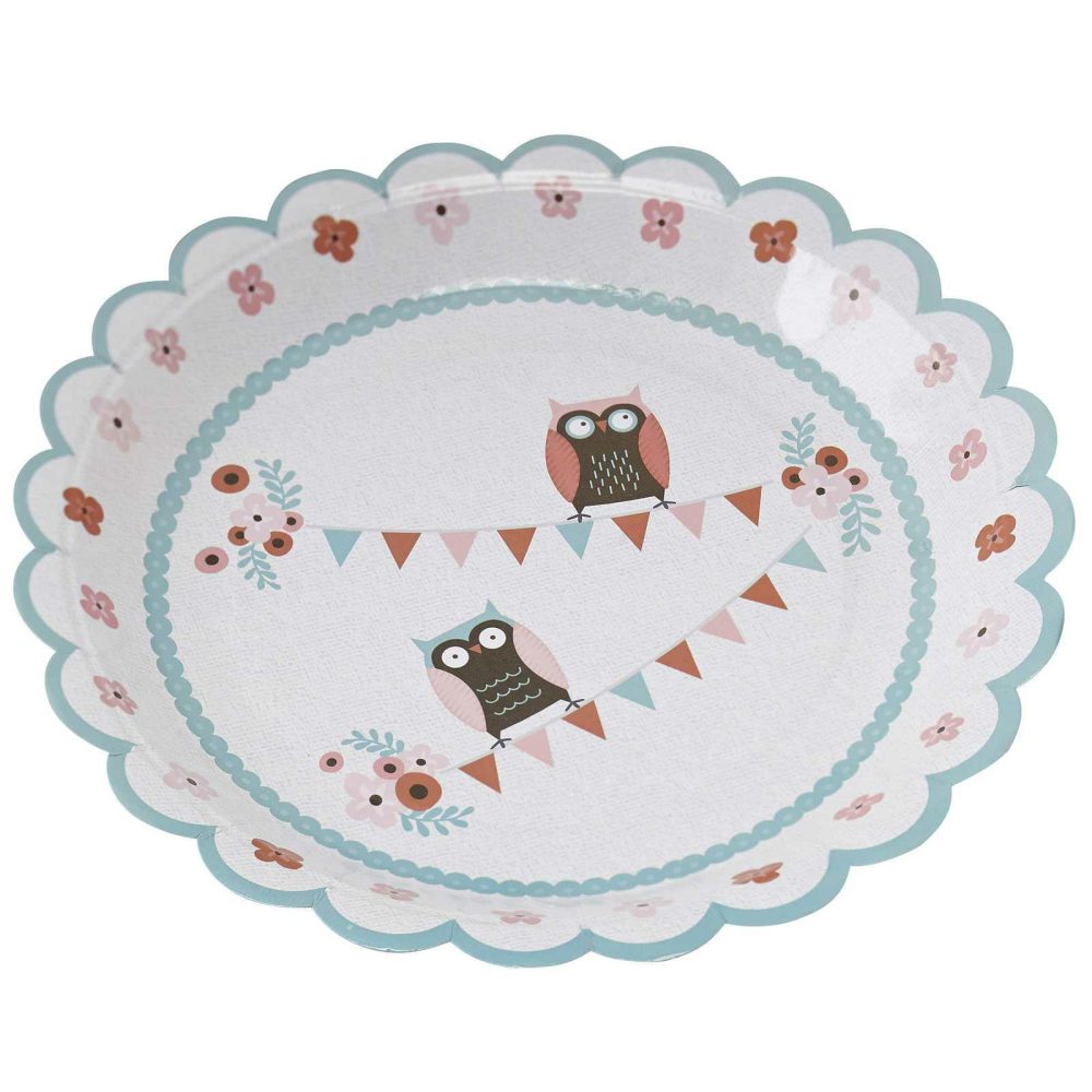 Paper Plates |   Patchwork Owl Paper Plates Paper Plates Paper Plates