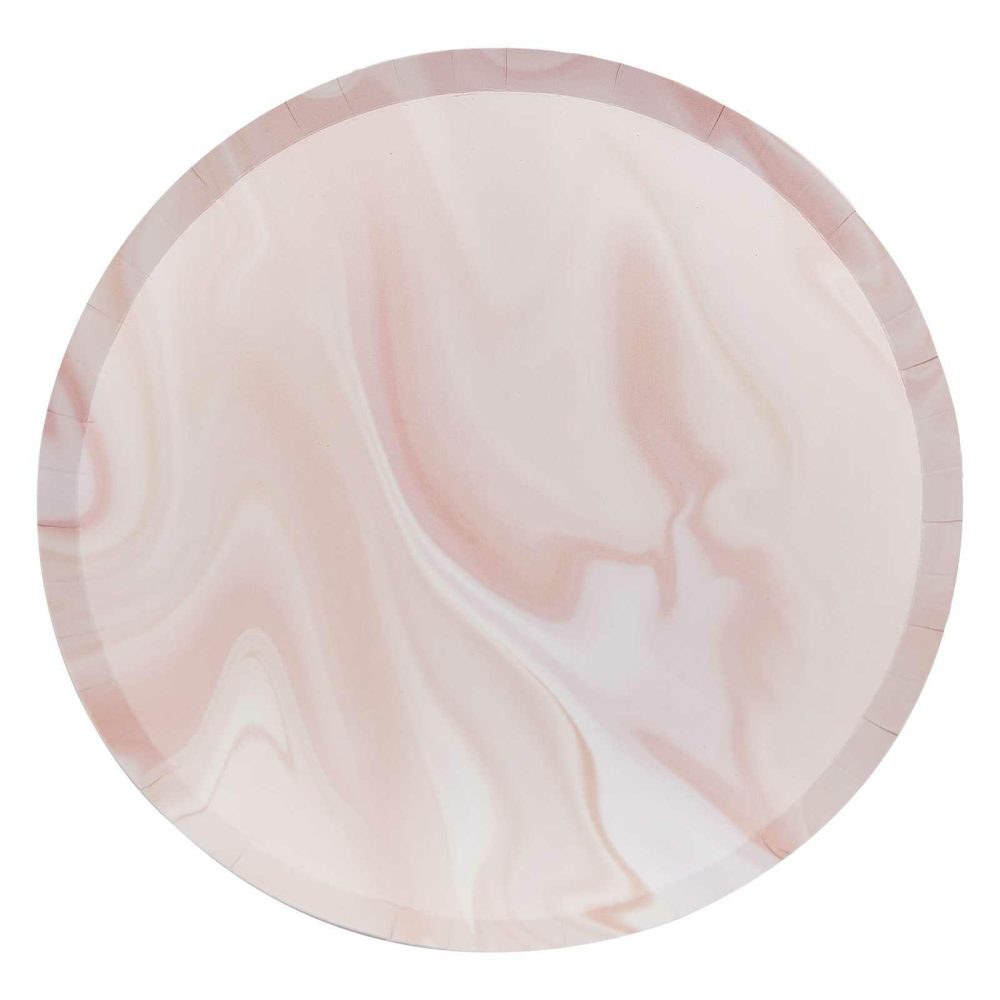 Paper Plates |   Pink Marble Print Paper Plates Paper Plates Paper Plates