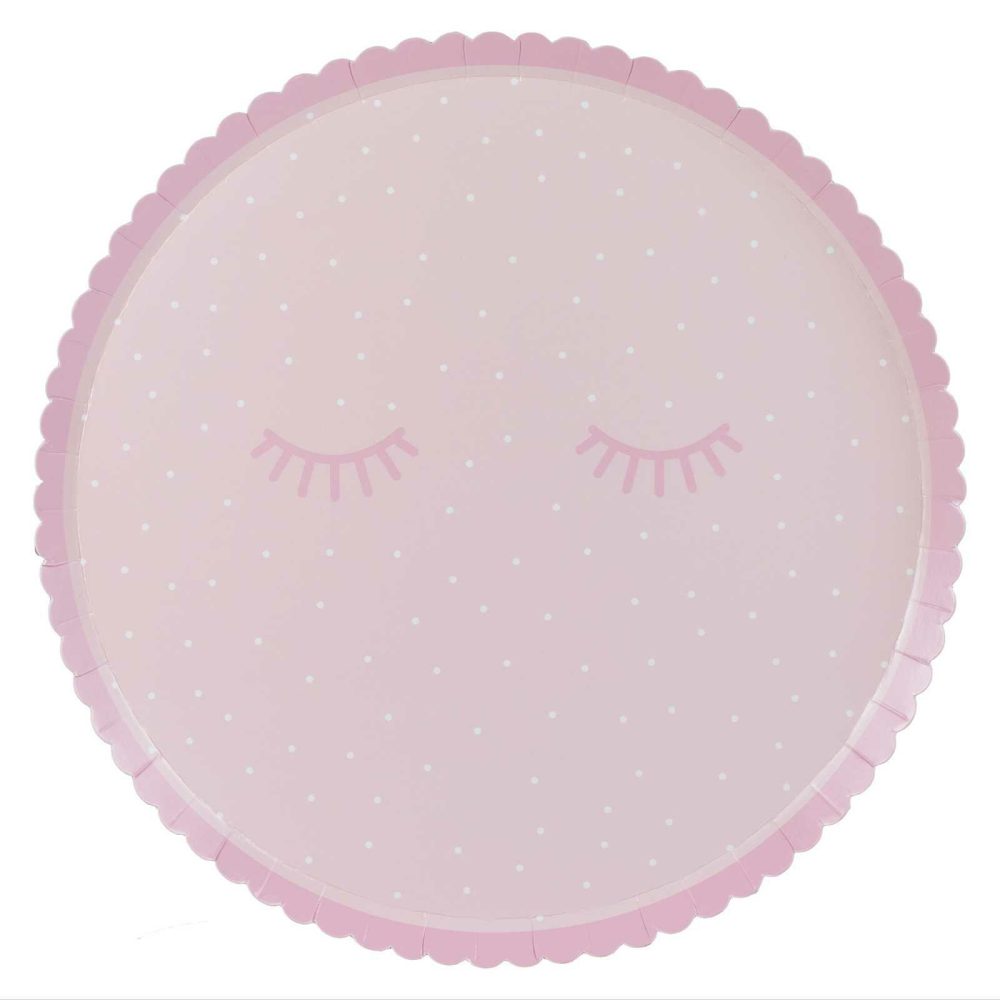 Paper Plates |   Pink Polka Dot Pamper Party Paper Plates Paper Plates Paper Plates