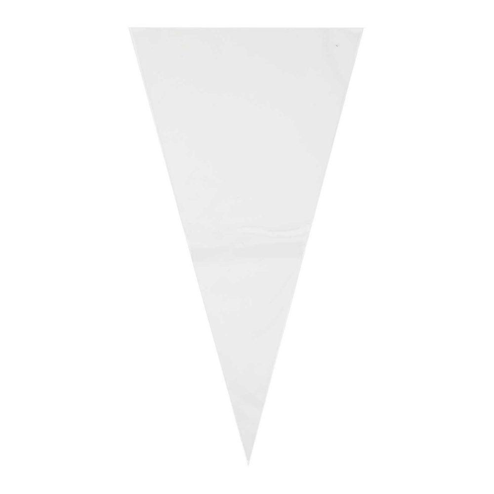 Party Bags & Boxes |   Clear Sweet Cone Bags Party Accessories Party Bags & Boxes