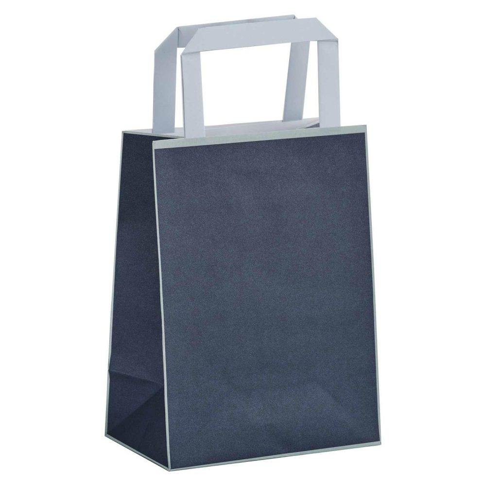 Party Bags & Boxes |   Navy Blue Paper Party Bags Party Accessories Party Bags & Boxes