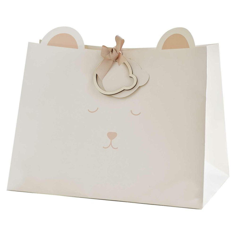 Party Bags & Boxes |   Teddy Bear Baby Shower Gift Bag Party Accessories Party Bags & Boxes