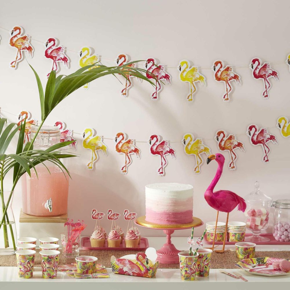 Party Cutlery |   Tropical Wooden Cutlery – Flamingo Fun Party Cutlery Party Cutlery