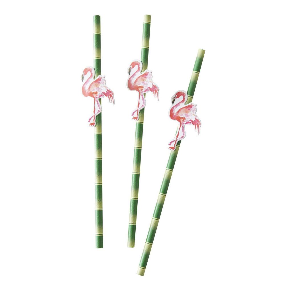 Party Straws |   Flamingo Paper Straws – Flamingo Fun Party Tableware Party Straws