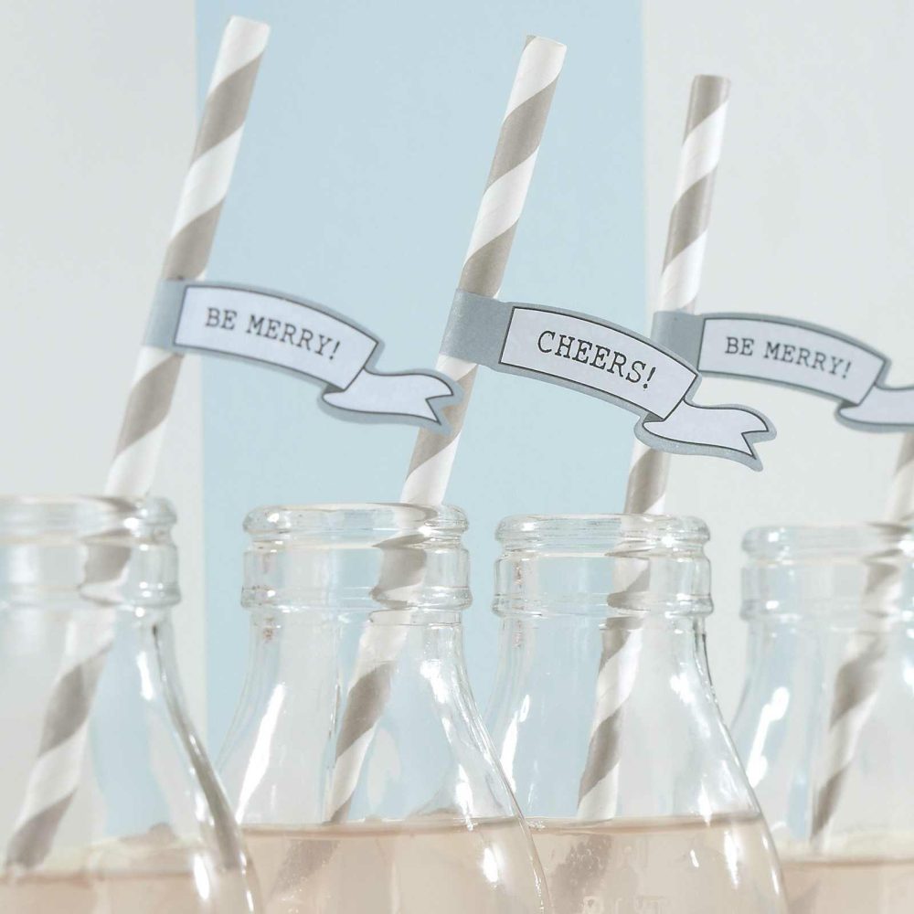 Party Straws |   Paper Straws With Flags – Vintage Lace Party Straws Party Straws