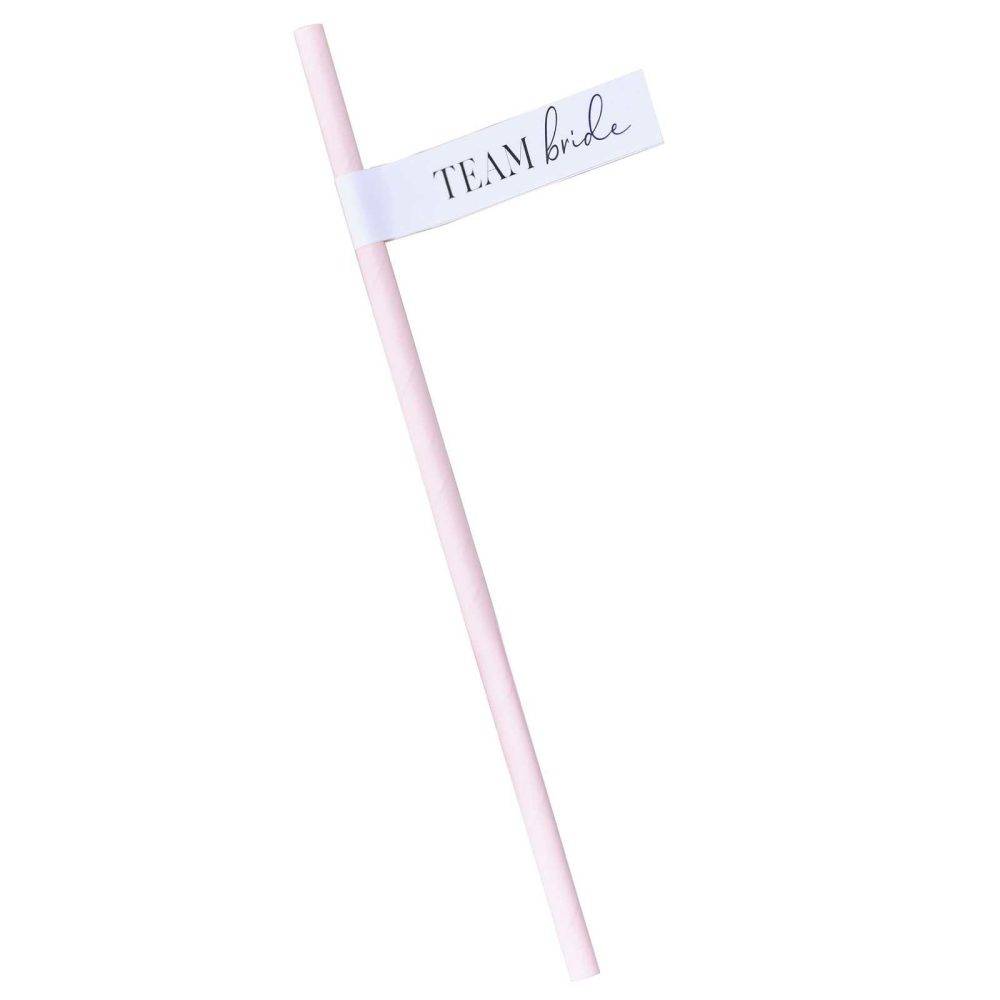 Party Straws |   Team Bride Bachelorette Party Paper Straws Party Straws Party Straws