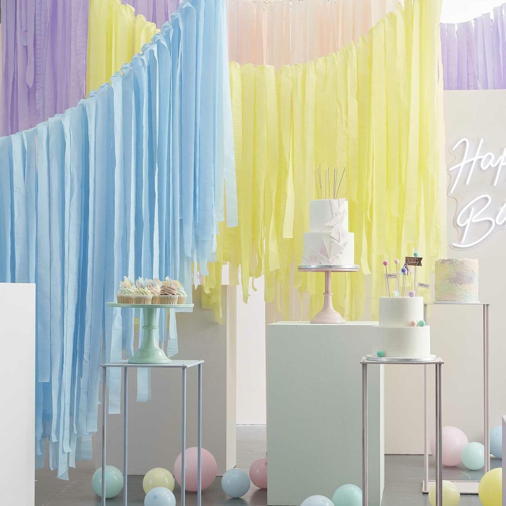 Room Decorations |   Pastel Streamer Ceiling Decoration Party Decorations Room Decorations