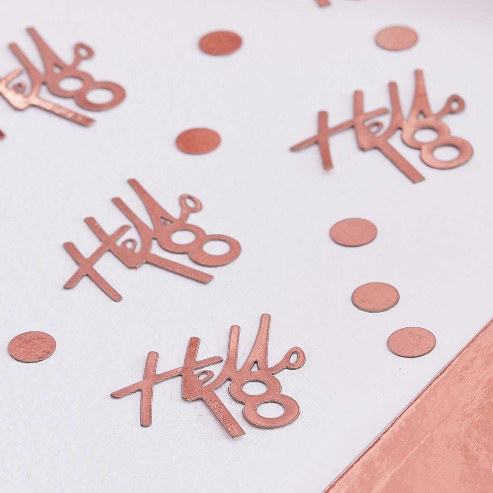 Table Confetti |   18Th Rose Gold Birthday Confetti Party Decorations Table Confetti