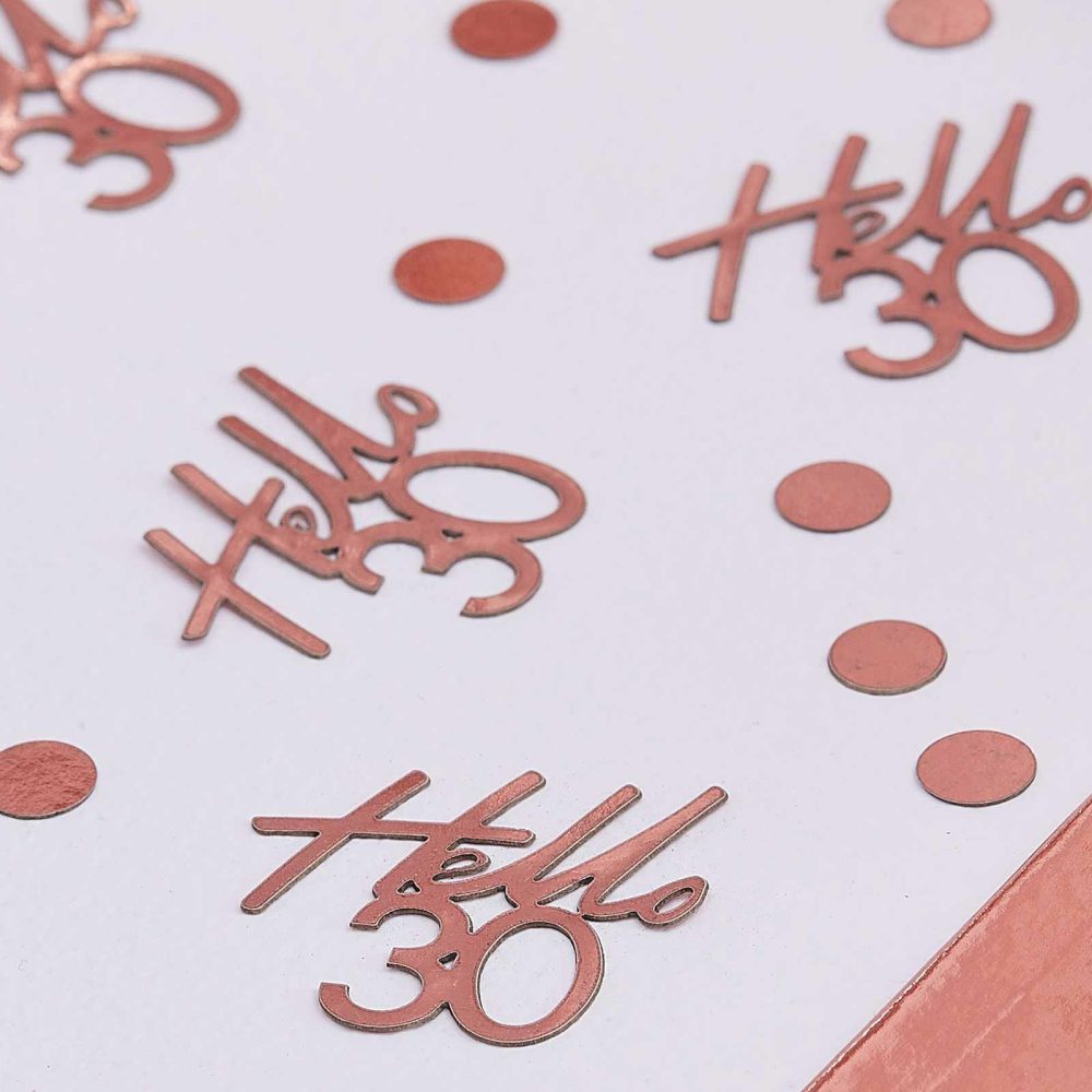 Table Confetti |   30Th Rose Gold Birthday Confetti Party Decorations Table Confetti