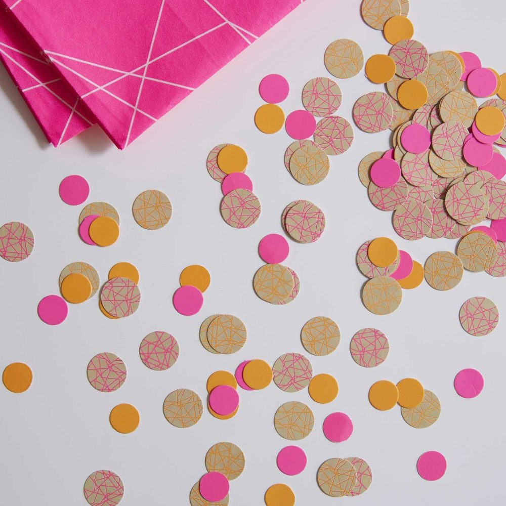 Table Confetti |   Neon Geometric Table Confetti – Neon Birthday Party Decorations Table Confetti