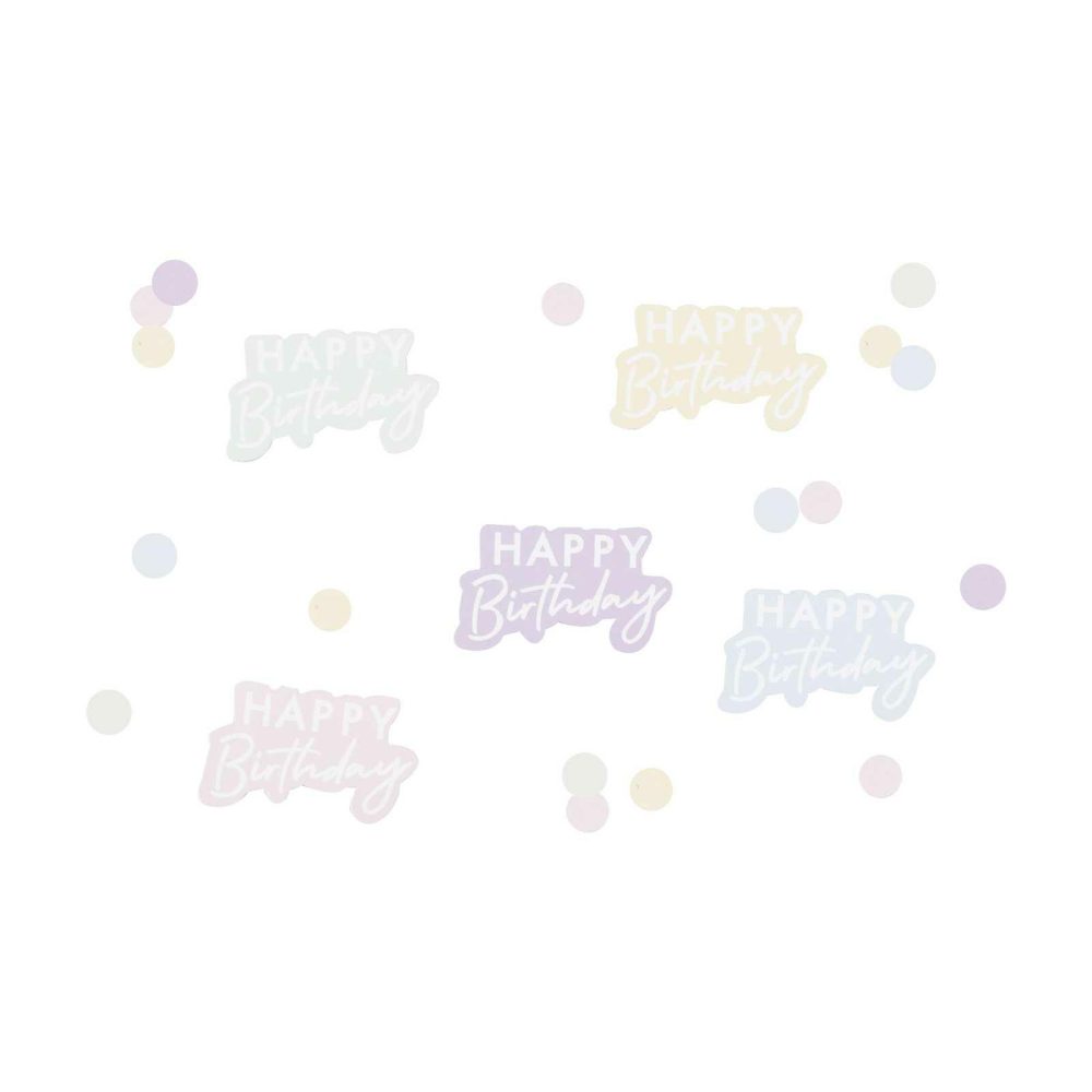 Table Confetti |   Pastel Happy Birthday Table Confetti Party Decorations Table Confetti