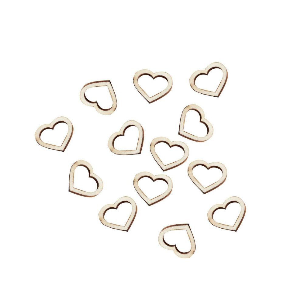 Table Confetti |   Wooden Heart Table Confetti Party Decorations Table Confetti