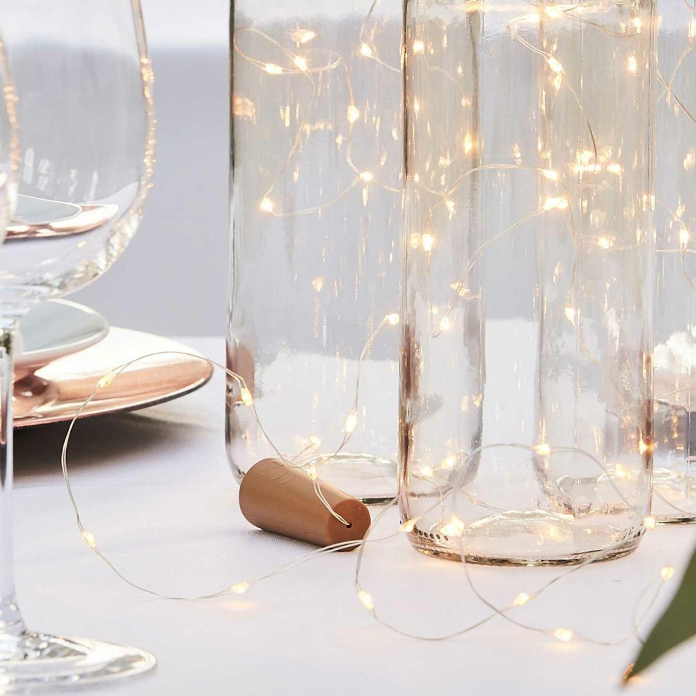 Table Decorations |   Led Cork Bottle Lights Party Decorations Table Decorations