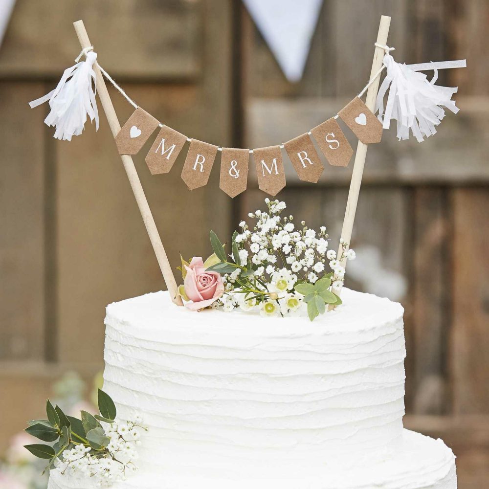 Wedding Bunting |   Mr And Mrs Wedding Cake Topper Bunting Wedding Bunting Wedding Bunting