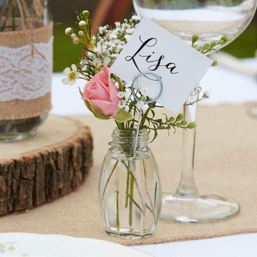 Wedding Centrepieces |   Glass Wedding Place Card Holders Wedding Centrepieces Wedding Centrepieces