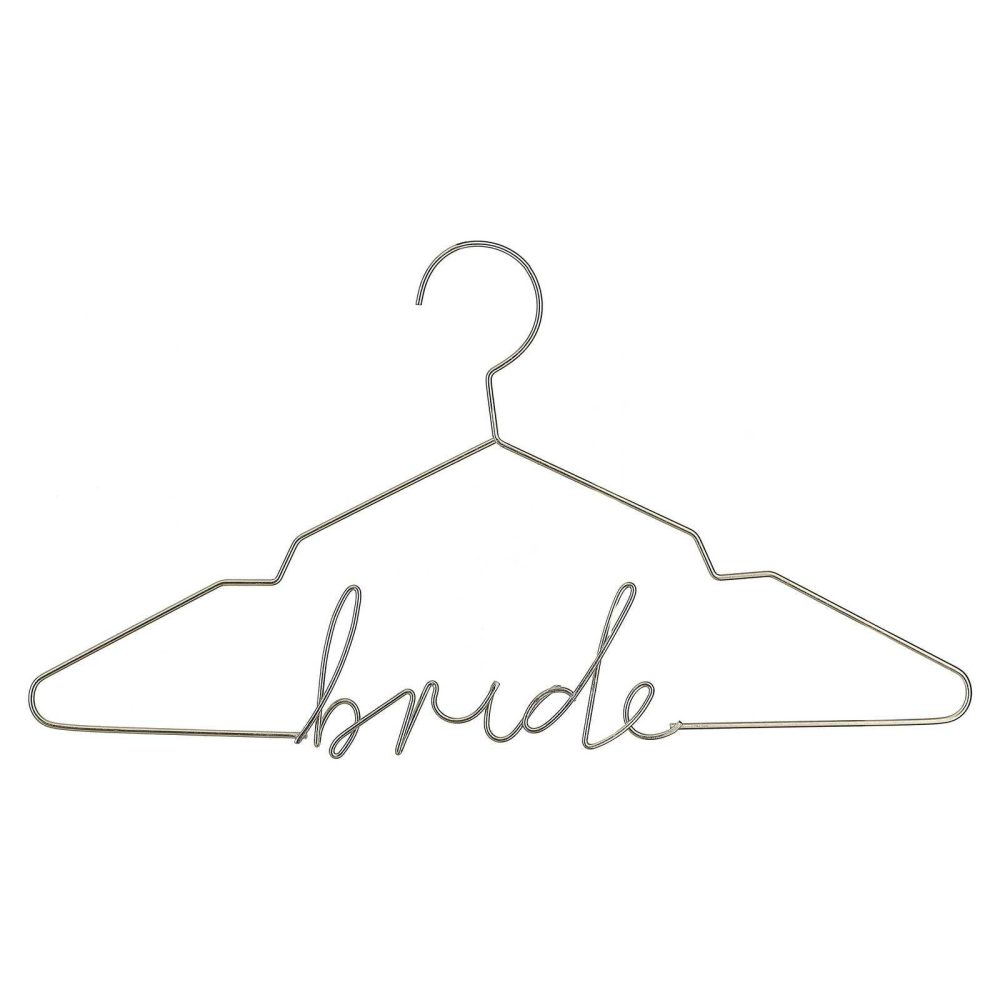 Wedding Dressing Gowns |   Gold Metal Bride Hanger Wedding Details Wedding Dressing Gowns