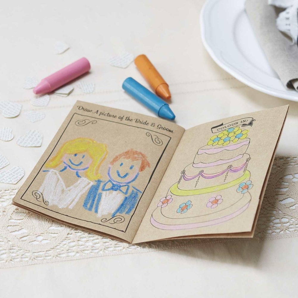 Wedding Favours |   Childrens Kraft Wedding Activity Book Wedding Favours Wedding Favours