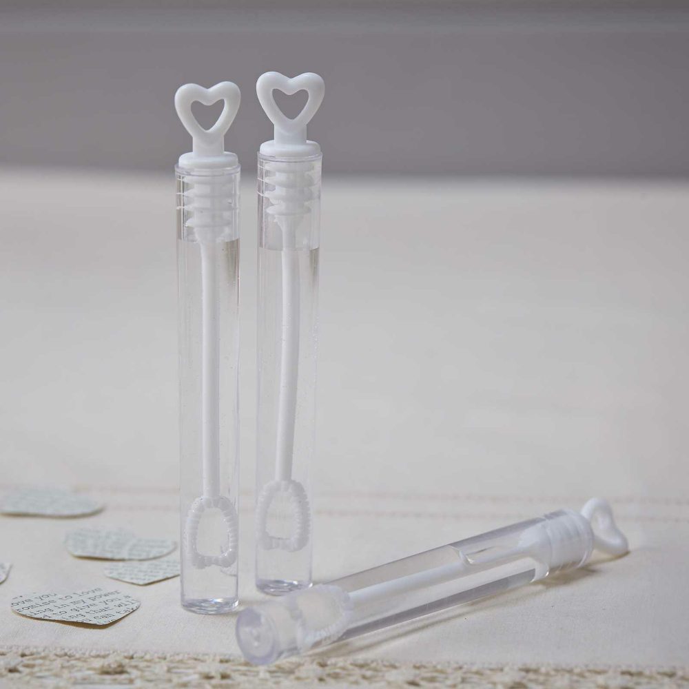 Wedding Favours |   Heart Tube Wedding Bubbles Wedding Favours Wedding Favours