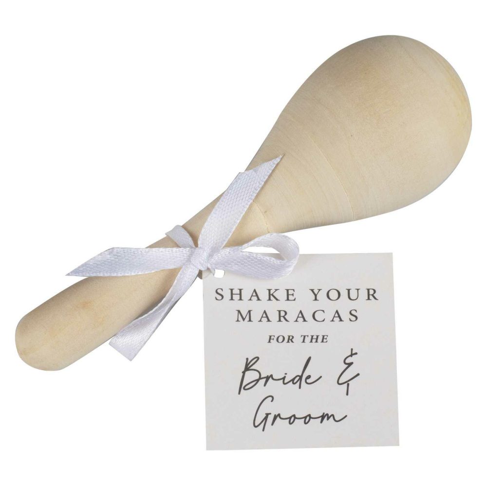 Wedding Favours |   Wooden Wedding Favours Maracas Wedding Favours