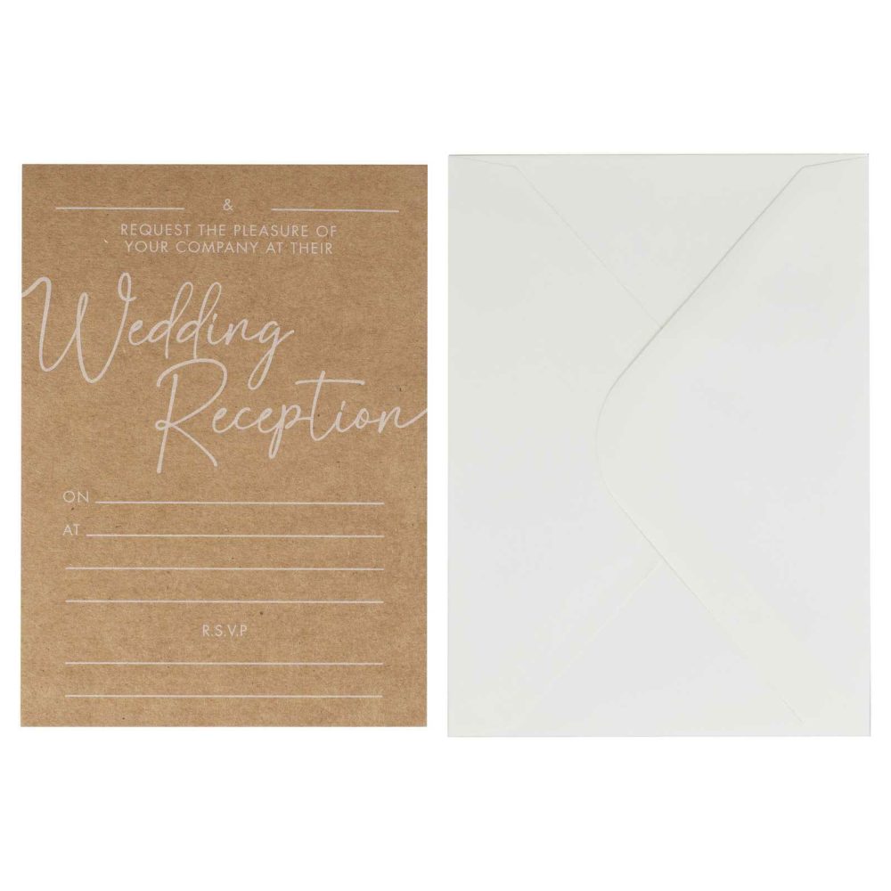 Wedding Invitations |   Kraft Evening Wedding Reception Invitations Wedding Invitations Wedding Invitations