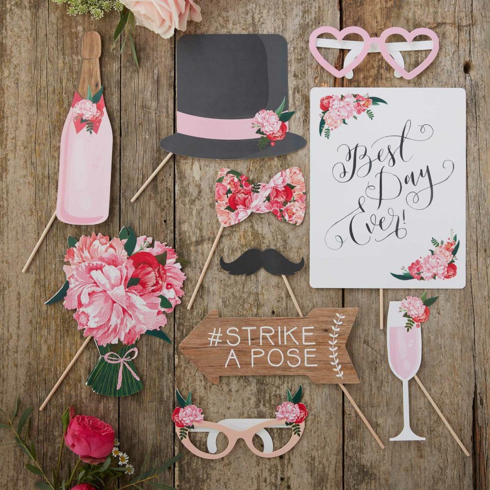 Wedding Photobooth & Props |   Boho Wedding Photo Booth Props Wedding Details Wedding Photobooth & Props